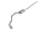 Borla 140797 ATAK Cat-Back Exhaust System 2.75 in. Into Muffler 2.25 in. Out Incl. Muffler/Hardware/4 in. x 14 in. Single Rolled Angle-Cut Tip Truck Side Exit ATAK Cat-Back Exhaust System