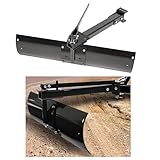 KUAFU 42' Scrape Blade Lawn Mower Tractor Attachments Behind Rear Sleeve Hitch Tow Blade Compatible with ATV UTV Garden Tractors