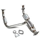 DNA MOTORING Factory Style Catalytic Converter Exhaust Y-Pipe ReplacementCompatible with 02-05 Escalade Avalanche 1500 4.3 4.8 5.3L, OEM-CONV-001