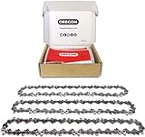Oregon S62x3 3-Pack AdvanceCut Chainsaw Chains for 18-Inch Bar - 62 Drive Links – Low-Kickback, Fits Husqvarna, Echo, Poulan, Craftsman and more