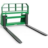 YITAMOTOR 4000lbs Universal Skid Steer Pallet Fork Attachment, 46' Pallet Fork Frame with 48' Fork Blades, Quick Attach Pallet Fork for Tractors Loaders