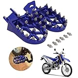 AnXin Dirt Bike Foot Pegs Motorcycle Footpegs Foot Pedals Rests CNC For WR250R 2008-2020 WR250X 2008-2011 Blue