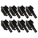 ENA Set of 8 Round Ignition Coil Pack for 5.3 V8 Compatible with Chevy GMC Silverado Suburban Tahoe Corvette Yukon Sierra Canyon Savana SS SSR 08 2009 2010 2011 2012 2013 2014 2015 2016 2017 for UF414