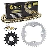 NICHE Drive Sprocket Chain Combo for Honda TRX450R TRX450ER Front 14 Rear 39 Tooth 520V-X X-Ring 94 Links