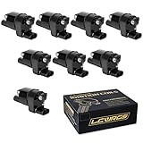 Set of 8 Round Ignition Coil Pack for 5.3 V8 Chevy Silverado Suburban Tahoe Avalanche GMC Yukon Sierra Canyon Savana 2007 2008 2009 2010 2011 2012 2013 2014 2015 2016 2017 Coils 5.3L Replaces# UF414