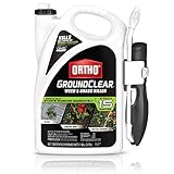 Ortho GroundClear Weed and Grass Killer, Ready-to-Use with Comfort Wand, Broadleaf Weed Control for Landscape Beds, Around Vegetable Gardens or Patios, Results in 15 Minutes, OMRI Listed,1 gal.